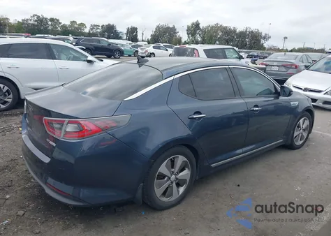 2014 Kia Optima Hybrid Ex z USA, uszkodzony, nr VIN KNAGN4AD2E5070941